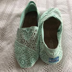 Toms Mint Green Flats (NEVER WORN!)